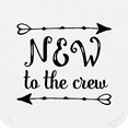 thumbnail image 3 of Inktastic Baby New to the Crew Arrows Baby Terry Cloth Bib, 3 of 3