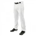thumbnail image 2 of Champro Sports Triple Crown Open Bottom Baseball Pants with Pinstripes, Youth X-Small, White with Black Pinstripes, 2 of 2