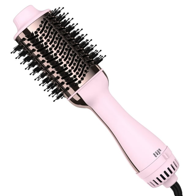 Cepillo para secador de pelo Aopant, herramientas de peinado 4 en 1, cerámica, 1200 W, color rosa