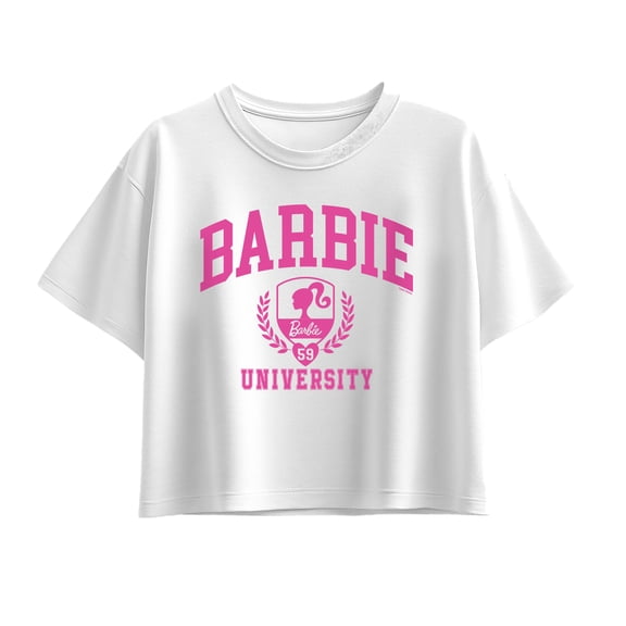 Barbie - Barbie University - Youth Girls Boxy T-Shirt