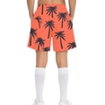 thumbnail image 4 of ITSAME Swim Trunks for Boys, with Pockets Quick-Dry Elastic Waist Trendy Seaside Beach Surfing Swim Bottoms Orange 10-11T, 4 of 8