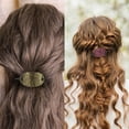 thumbnail image 6 of 6Pcs Leather Hair Barrettes with Stick Vintage Celtic Hairpins Ponytail Hair Accessories for Girls and Women Daily Use, 6 of 7