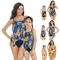 thumbnail image 5 of Odeerbi Mommy and Me Swimsuits Parent-Child Swimwear Set High Waist Erogenous Backless Bikini Set Mom, 5 of 5