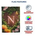 thumbnail image 5 of America Forever Spring Monogram Garden Flag Letter N 12.5 x 18 inches Double Sided Vertical Outdoor, Yard, Lawn, Seasonal Decorative Beautiful Flowers, Garden, Summer Butterfly Garden Flag, 5 of 5