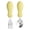Yellow, variant on 2 Pcs Utensils Forks and Spoons Silverware Set, Stainless Steel Flatware with Plastic Handle Dishwasher Safe, Pink