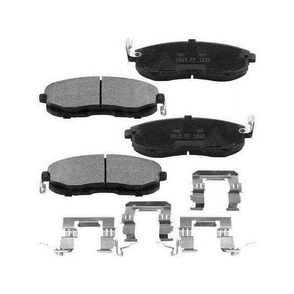 Front Brake Pad Set - Compatible with 2002 - 2013 Nissan Altima Coupe 2003 2004 2005 2006 2007 2008 2009 2010 2011 2012