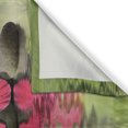 thumbnail image 3 of Ambesonne Forest Kitchen Curtains, Wild Leaves and Calm Water, 55"x45", Apple Green and Magenta, 3 of 3