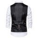thumbnail image 4 of Camiseta de Moda de Corbata para Hombre con Bolsillos de Impresión, Blusa sin Mangas con Cuello en V para Uso Casual Y Diario, 4 of 5