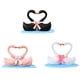 thumbnail image 3 of Estatuilla de decoración Naiovety Cisne Amor Animal Resina Simulación Blanco HA077361-03, 3 of 6