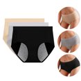 thumbnail image 2 of 3 piezas calzoncillos de algodón para dama transpirable calzoncillos sanitarios femeninos menstruales cómodos, 2 of 6
