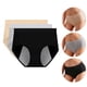 thumbnail image 2 of 3 piezas calzoncillos de algodón para dama transpirable calzoncillos sanitarios femeninos menstruales cómodos, 2 of 6