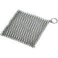 thumbnail image 1 of Cast Iron Cleaner 8" x 8" Premium Stainless Steel 316L Chainmail Scrubber for Cast Iron Pan Pre-Seasoned Pan Dutch Ovens Waffle Iron Pans Scraper Cast …, 1 of 1