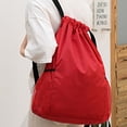 thumbnail image 1 of Drawstring Sports Backpack, Water-Resistant Nylon Gym Sack, Large Capacity Basketball Training Bag, Adjustable Shoulder Strap, Lightweight Outdoor Travel Duffel Storage Bag, 1 of 8