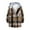 Khaki2, variant on Clearance Men's Quilted Flannel Shirt Jacket with Hood Long Sleeve Classic Plaid Shirt Loose Comfort Button Down Shirt