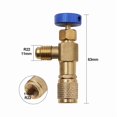 thumbnail image 3 of Valve de Sécurité Liquide Valve de Climatisation - Adaptateur de Valve de Débit Connecteur en Laiton pour Tuyau de Réfrigérant de Débit de Climatisation R410 R22, 2 Pcs, 3 of 5