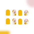thumbnail image 4 of Pack of 24 Sunflower Design Short Square Press On Nail with Glossy Effect Summer Artificial False Nail Stick On Nail, 4 of 5