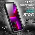 thumbnail image 7 of Waterproof Case for iPhone 13, BEASTEK Clear Back TRE Series, Shockproof Underwater IP68 Certified Case, with Built-in Screen Protector Full Body Rugged Protective Cover, 6.1 inch, 7 of 7