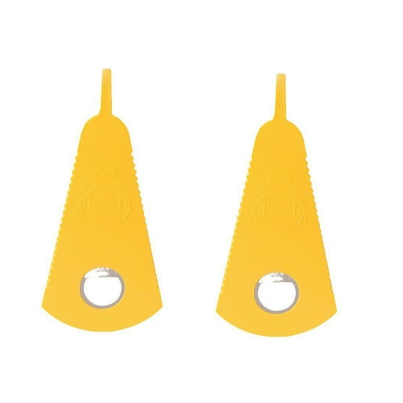 2 Counts Jar and Bottle Opener, Multifunctional Can Lid Gripper Pad for Weak Hands Yellow