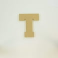 thumbnail image 1 of Package of 1, 8 Inch X 1/2" Thickness MDF Letter T in The Collegiate Font, Thick for Art & Craft Project, Made in USA, 1 of 4