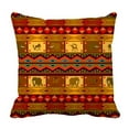 thumbnail image 1 of YUSDECOR Ethnic Pattern Bed Decor Pillow Cases Zippered Cushion Cover Size 16x16 Inches, 1 of 1