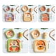 thumbnail image 2 of Juego de vajilla para niños 5 uds., Cuenco de dibujos animados de fibra de bambú para bebés, juego de vajilla para animales, taza para niños pequeños, cuchara, tenedor kenally JJ15200-17, 2 of 3