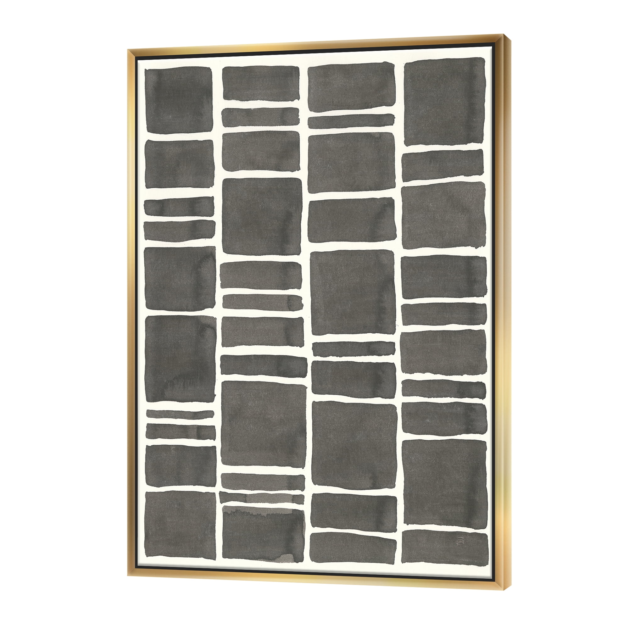 Designart Minimalist Graphics IV Transitional Framed Canvas