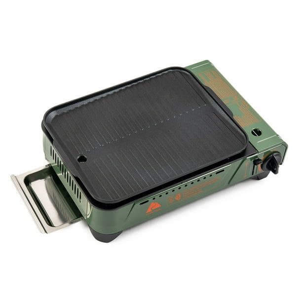 Propane Griddle Ozark Trail 2-in-1 Butane Griddle - Portable Camping ...