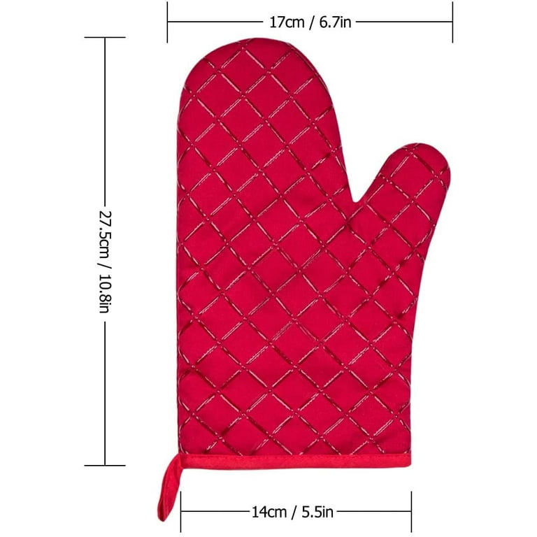 Lfl Merchandise My Otter Half Oven Mitts Pot Holders Set Non-Slip Cooking Kitchen Gloves Washable Heat Resistant Oven Gloves for Microwave BBQ Baking Grilling, Men's