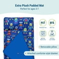 thumbnail image 3 of Wildkin Kids Microfiber Kids Nap Mat for Boys and Girls (Robots), 3 of 8