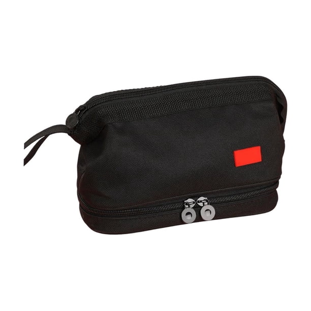 Estuche para lápices de gran capacidad con compartimentos multicapa de nailon Sp ex para bolígrafos, maquillaje y herramientas pequeñas. Organizador portátil para la oficina, la escuela o los viajes.