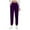 Purple, variant on Simua Women's Solid Color Velvet Jogger Pants - 100% Polyester Elastic Waist with Side Pockets Casual Cuffed Ankle Trousers for Daily & Lounge Wear (Sizes S, M, L, XL, XXL)