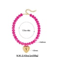 thumbnail image 6 of Leaf Resin Chunky Beaded Necklace for Women, Simple Modern Style Necklace Jewelry Accessory, 6 of 6