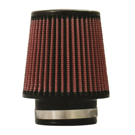 - Injen High Performance Air Filter - 3.00 Black Filter 6 Base / 5 Tall / 4 Top - 45 Pleat