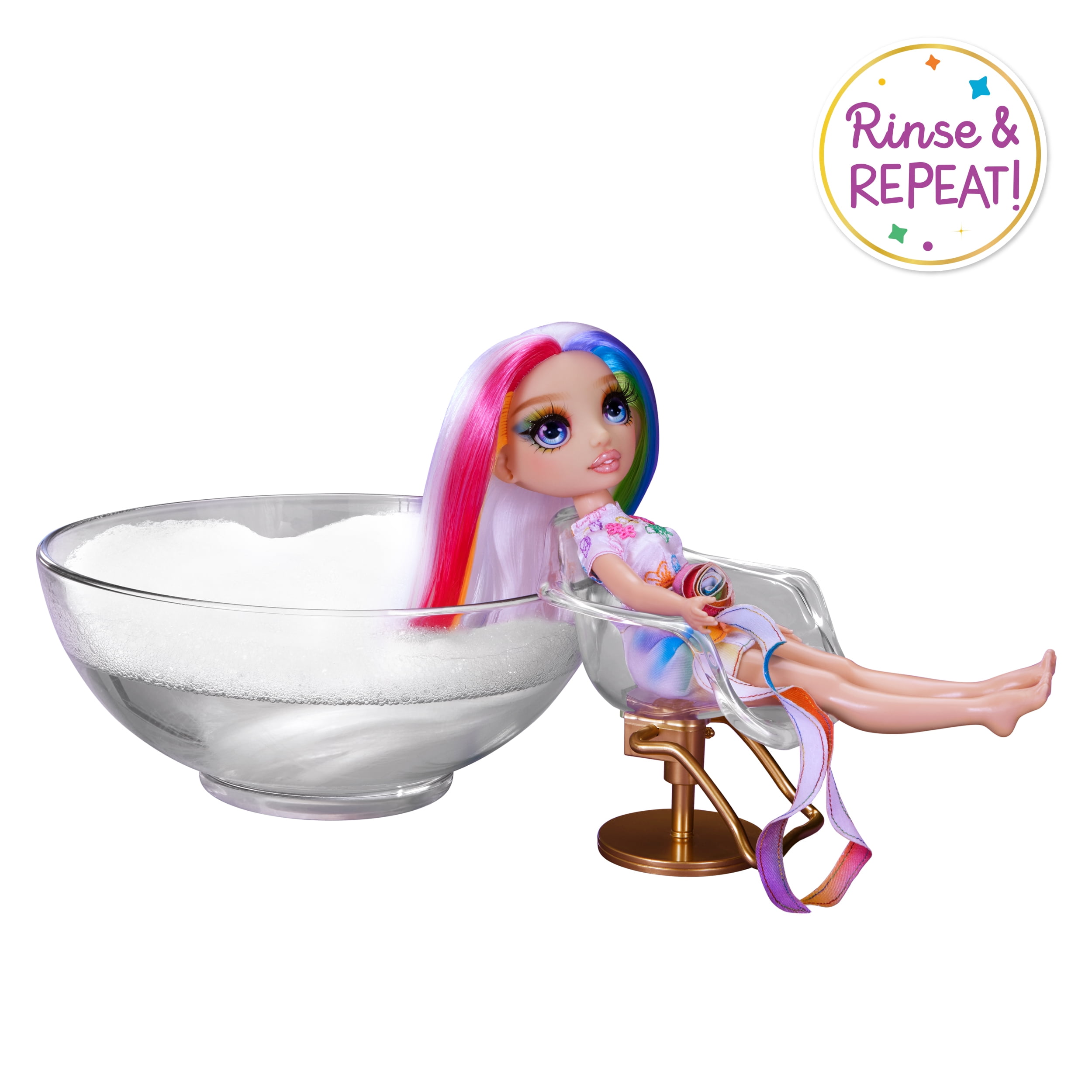 Rainbow High Hair Chalk & Style Amaya - Rainbow 11” Doll, Washable Rainbow Hair Chalk