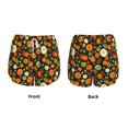 thumbnail image 3 of Balery Harvest Pumpkins Pantalones cortos deportivos para mujer con forro y dos bolsillos, elásticos, para entrenamiento, gimnasio, yoga-Small, 3 of 7