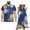 Lotus Flower, variant on Garronmavis Green Leaf Bird Couple Matching Outfit Women's V-neck Dress Size S with Pocket Flowy Summer Party Dresses and Mens Short Sleeve Shirt Hawaiian Blouse Tops