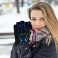 thumbnail image 4 of AuroraX Thermal Winter Gloves Men Blue Thick Warm Ski and Snow Gloves with Soft Insulated Lined Glove for Cycling Hiking Biking, 4 of 5