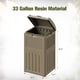 thumbnail image 2 of STTSTTA 33 Gallon Outdoor Trash Can, Hideaway Garbage Bins with Tiered Lid, Waterproof Resin Outside Waste Bins for Patio, Outside Pool, Backyard and Deck (1, Brown), 2 of 8