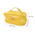 thumbnail image 2 of Ofertas Únicas 1 Pc Bolsa de Maquillaje Multifuncional de Malla Portátil Amarilla de Poliéster, 2 of 5
