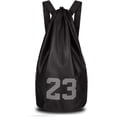 thumbnail image 1 of Unisex Excellent Ball Training Carrying Net Bag Men Women Basketball Backpack Space-saving for Daily Life Black, 1 of 9