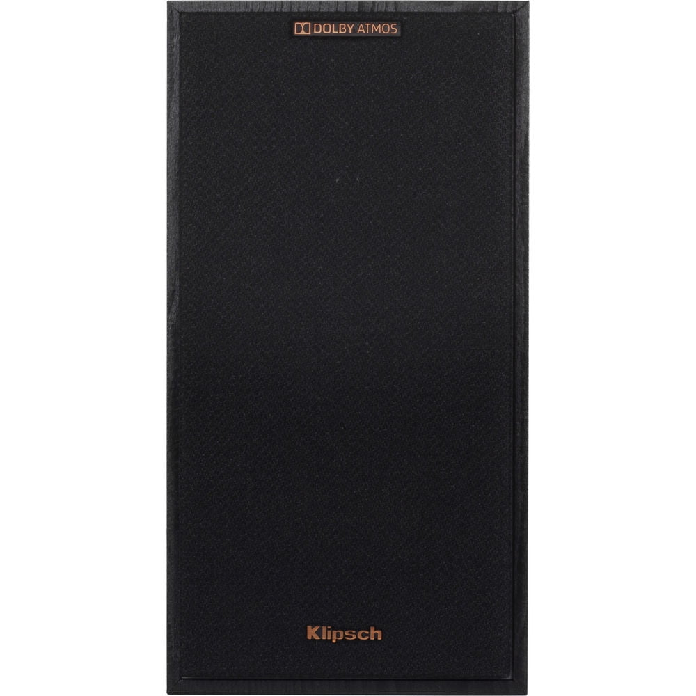 Klipsch 1065840 Powerful Detailed Home Speaker Set of 2 Black Bundle with Deco Essentials Brass Speaker Banana Plugs + 50 foot 16 AWG Gauge Heavy Duty Speaker Wire Cable| Official Klipsch USA Dealer