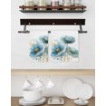 thumbnail image 2 of Blue Spring Floral Kitchen Dish Towels for Drying Dishes Set of 3, Summer Botanical Elegant Art Waffle Weave Microfiber Hand Tea Bathroom Towels Quick Dry & Absorbent Towel 15.7x23.6, 2 of 7