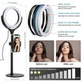 thumbnail image 5 of Ergopixel Desktop Tripod Stand with LED Ring Light - Black, 5 of 5