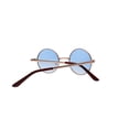 thumbnail image 4 of Round Sunglasses - Small (43mm) Gold Frame / Two-tone Light-Blue Clear Lens, 4 of 6