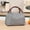 C001- Style A, variant on Lunch Bag Insulated, Small Insulated Lunch Bag, 10X8X5 In, Thermal Temperature Lock, Adult Daily Use, Blue White Stripes, 1 Pc