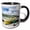 Black/White, variant on 3drose, Shetland Yoal Rowboat, Shetland Mainland, Scotland, Great Britain., 11oz Mug
