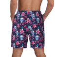thumbnail image 2 of Haiem funny Skull daisy flower Mens Swim Trunks with Compression Liner 2 in 1 Swimming Shorts Stretch Swimwear Quick Dry,Board Shorts-Small, 2 of 9