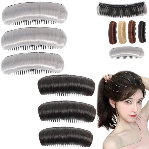 Almohadilla invisible para el cabello esponjoso, moño para el cabello, clip para el cabello falso invisible, clip para el cabello natural para volumen, herramienta de inserción de peinado, volumen esp