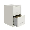 thumbnail image 4 of Space Solutions 18 inch 2 Drawer Metal File Cabinet, Pearl White, 4 of 4