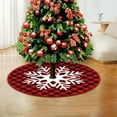 thumbnail image 6 of Fwttom 35.4 inches Christmas Tree Skirts, Holiday Elements Christmas Tree Decoration Skirts, Christmas Decorations Round Xmas Cover for Christmas Tree Winter Home Holiday, 6 of 6
